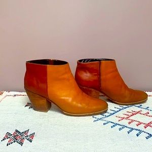Rachel Comey 2 Tone Ankle Boot Carmel Brown